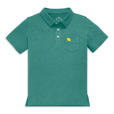 Primary Kids Embroidered Polo In Blue