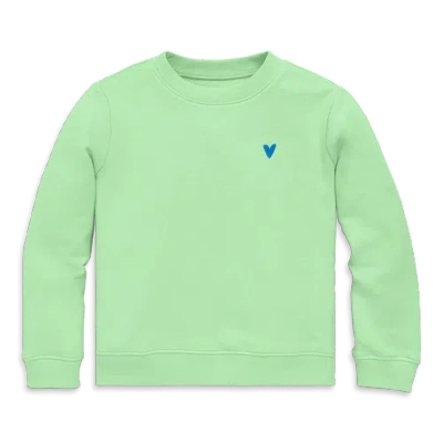 Primary Kids Embroidered Sweatshirt In Pear