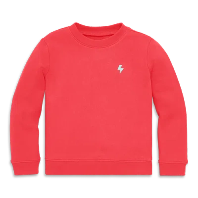 Primary Kids Embroidered Sweatshirt In Strawberry
