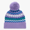 Primary Kids Fair Isle Beanie In Purple
