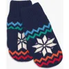 Primary Kids Fleece-lined Snowflake Fair Isle Mittens
