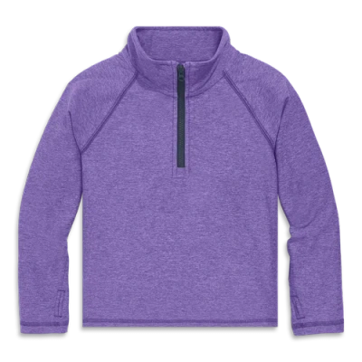 Primary Kids Flexknit Half-zip Pullover In Purple
