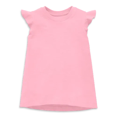 Primary Kids Flutter Sleeve Tee In Blossom