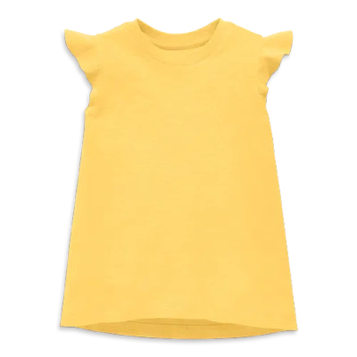 Primary Kids Flutter Sleeve Tee In Sunlight