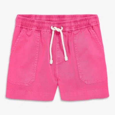 Primary Kids Garment Dyed Stretch Chino Midi Short In Pink
