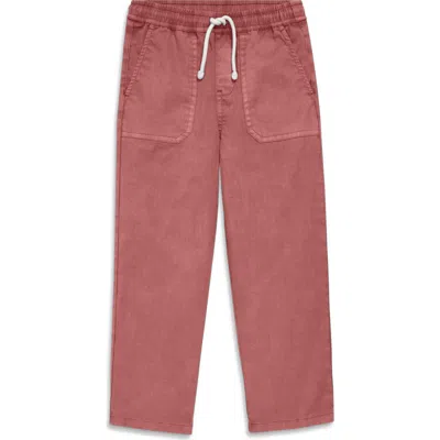 Primary Kids Garment Dyed Stretch Chino Pocket Pant In Pink