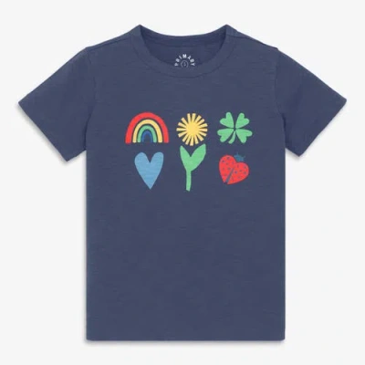 Primary Kids Good Luck Charms Tee In Blue