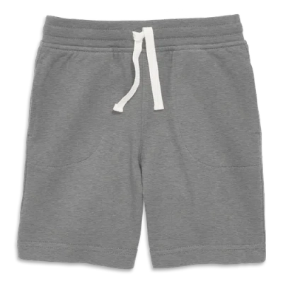 Primary Kids Gym Short In Heather Storm Gray