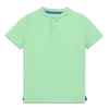 Primary Kids Heathered Henley Tee In Clover