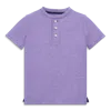Primary Kids Heathered Henley Tee In Iris