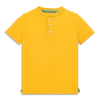 Primary Kids Heathered Henley Tee In Mustard