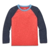 Primary Kids Heathered Long Sleeve Baseball Tee In Multi