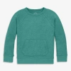 Primary Kids Heathered Waffle Pocket Tee In Green