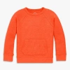 Primary Kids Heathered Waffle Pocket Tee In Orange