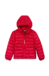 Primary Kids Lightweight Puffer Jacket In Cherry