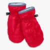 Primary Kids Lightweight Puffer Mittens In Red