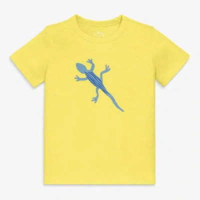Primary Kids Lizard Tee In Yellow