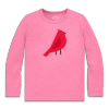 Primary Kids Long Sleeve Cardinal Tee In Pink