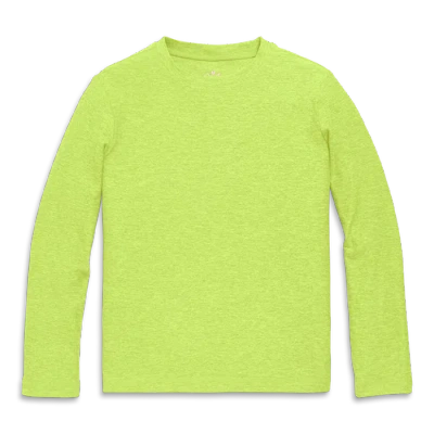 Primary Kids Long Sleeve Flexlite Tee In Green