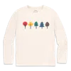 Primary Kids Long Sleeve Foliage Tee In Brown