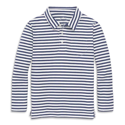 Primary Kids Long Sleeve Polo In Multi