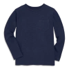 Primary Kids Long Sleeve Slub Pocket Tee In Blue