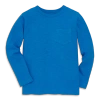 Primary Kids Long Sleeve Slub Pocket Tee In Blue