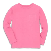 Primary Kids Long Sleeve Slub Pocket Tee In Pink