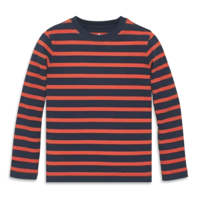Primary Kids Long Sleeve Tee In Stripe In Multi