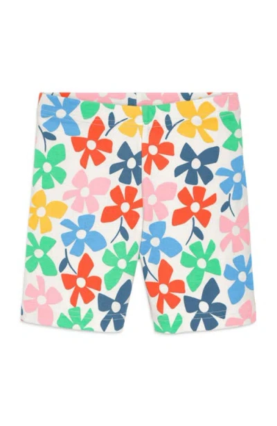 Primary Kids Organic Pj Short In Rainbow Blooms In Multi