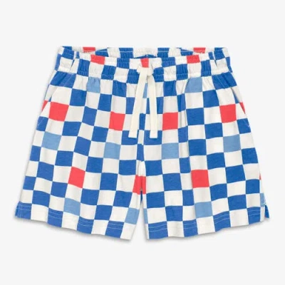 Primary Kids Park Short In Seasonal Prints In Blue