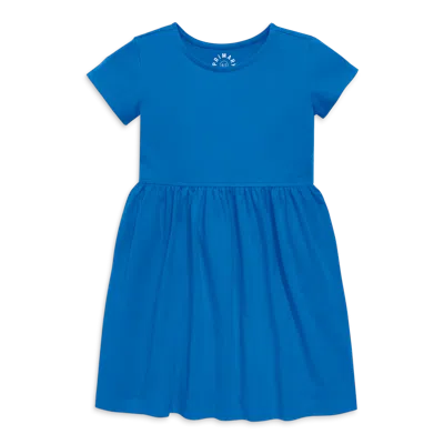 Primary Kids Perfect Pocket Dress In Blueberry