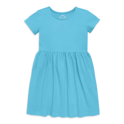 Primary Kids Perfect Pocket Dress In Lagoon