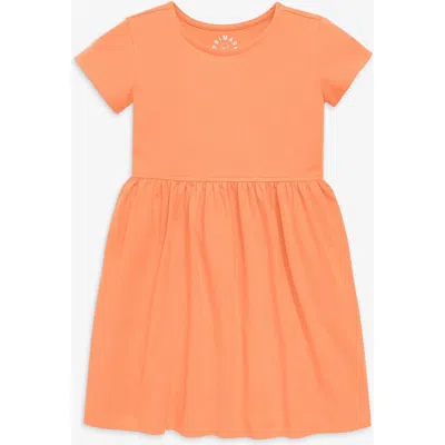 Primary Kids Perfect Pocket Dress In Orange