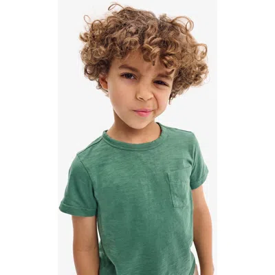 Primary Kids Pocket Tee In Green