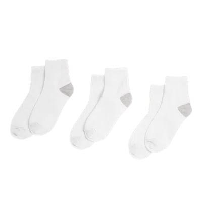 Primary Kids Quarter Sock 3-pack In White