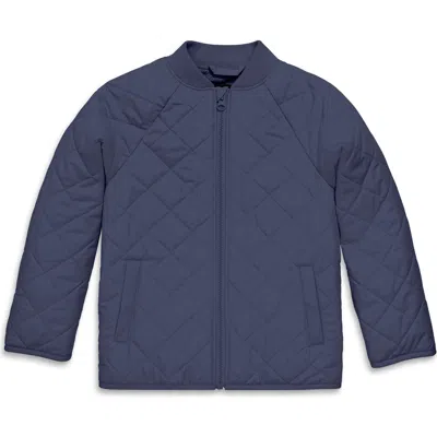 Primary Kids Quilted Lightweight Puffer Jacket In Navy