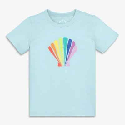 Primary Kids Rainbow Seashell Tee In Green