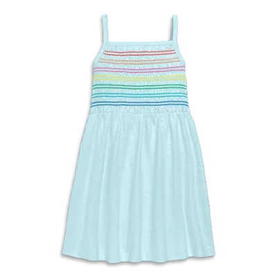 Primary Kids Rainbow Smocked Tank Dress