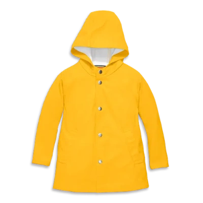 Primary Kids Raincoat In Mustard