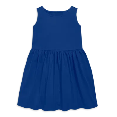 Primary Kids Recess Dress In Cobalt