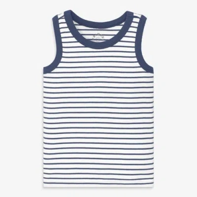 Primary Kids Rib Tank In Stripe In Blue