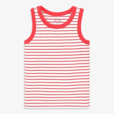 Primary Kids Rib Tank In Stripe In Red