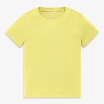 Primary Kids Rib Tee In Yellow