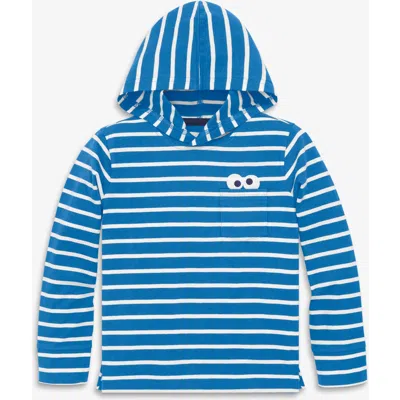 Primary Kids Sesame Street Embroidered T-shirt Hoodie In Blue