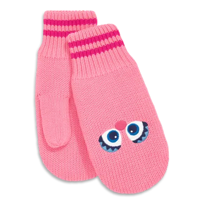 Primary Kids Sesame Street Knit Mittens (little Kid, Big Kid) In Blossom Abby