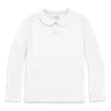 Primary Kids Short Sleeve Peter Pan Polo In White