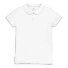 Primary Kids Short Sleeve Peter Pan Polo In White