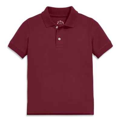 Primary Kids Short Sleeve Pique Polo In Purple