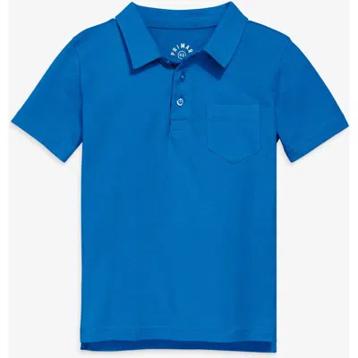 Primary Kids Short Sleeve Polo In Blue